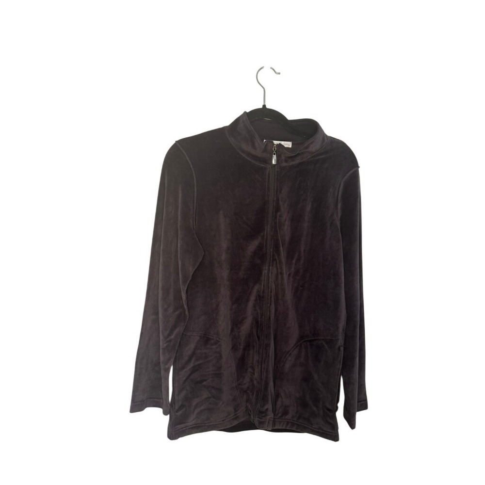 Carole Hochman QVC Style Velour Jacket‎  NWT & Pants Set NWOT Small Loungewear